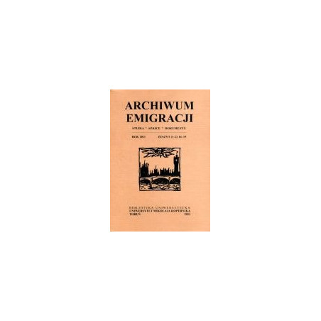 Archiwum emigracji. Zeszyt 14-15