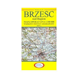 Brześć nad Bugiem Reprint arkusza mapy operacyjnej WIG z 1933 r.