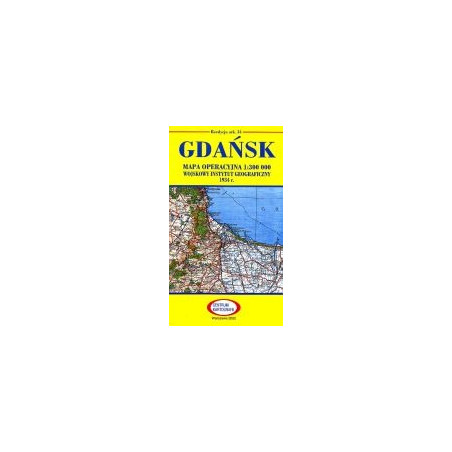 Gdańsk Reprint arkusza mapy operacyjnej WIG z 1934 r