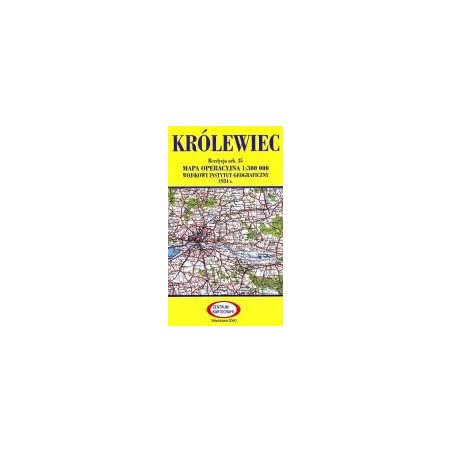Królewiec Reprint arkusza mapy operacyjnej WIG z 1934 r.