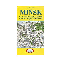 Mińsk Reprint arkusza mapy operacyjnej WIG z 1929 r.