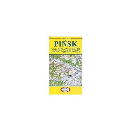 Pińsk Reprint arkusza mapy operacyjnej WIG z 1933 r.
