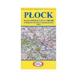 Płock Reprint arkusza mapy operacyjnej WIG z 1934 r.