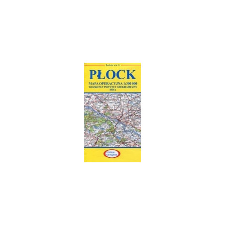 Płock Reprint arkusza mapy operacyjnej WIG z 1934 r.