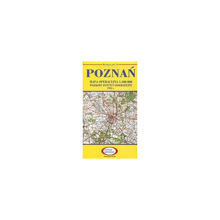 Poznań Reprint arkusza mapy operacyjnej WIG z 1935 r.