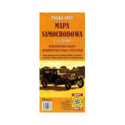 Polska 1939 Mapa samochodowa