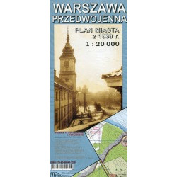 Warszawa przedwojenna. Plan miasta z 1939 r.