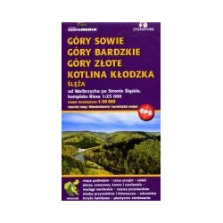 Góry Sowie, Góry Bardzkie, Góry Złote, Kotlina Kłodzka - mapa turystyczna 1:50 000
