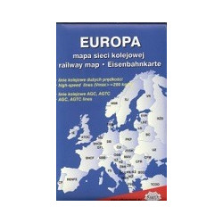 Polska Europa mapa sieci kolejowej