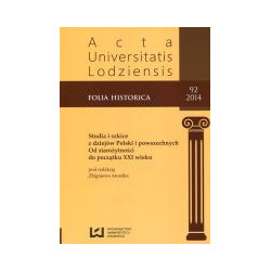 Acta Universitatis Lodziensis Folia historica 92