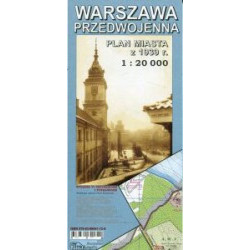 Warszawa przedwojenna. Plan miasta z 1939 r.