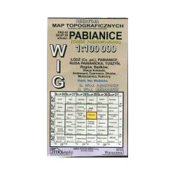 Pabianice - mapa WIG skala 1:100 000