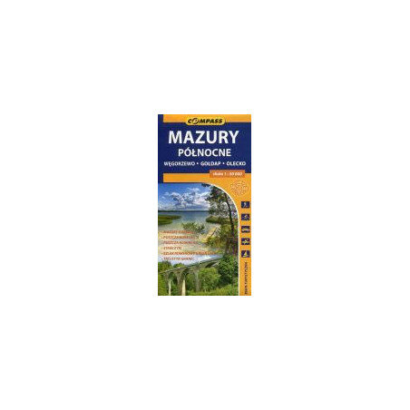 Mazury Północne mapa turystyczna