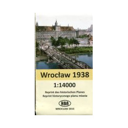 Wrocław 1938 reprint historycznego planu miasta 1:14000
