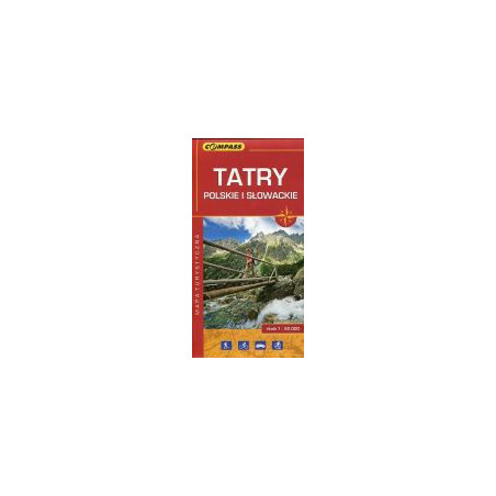 Tatry Polskie i Słowackie Mapa turystyczna 1:50 000