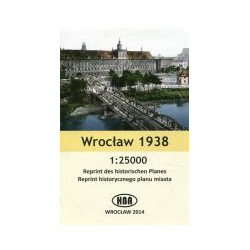 Wrocław 1938 plan miasta
