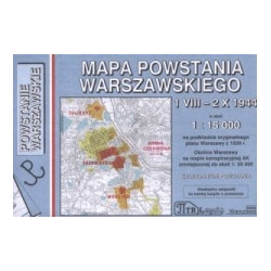 Powstanie warszawskie - mapa