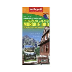 Tatrzańskie zakątki Morskie Oko, Dolina Pięciu Stawów Polskich mapa atrakcji turystycznych 1:20 000