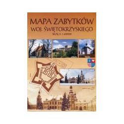 Mapa zabytków woj. świętokrzyskiego 1:400000