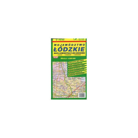 Województwo Łódzkie - mapa administracyjno-drogowa 1:200 000