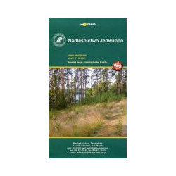 Nadleśnictwo Jedwabno - mapa turystyczna 1:40000