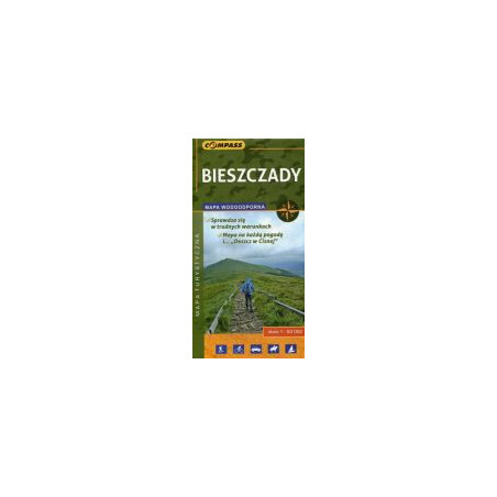 Bieszczady mapa turystyczna wodoodporna 1:50 000