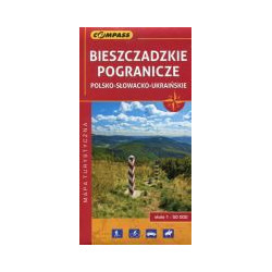 Bieszczadzkie pogranicze polsko-słowacko-ukraińskie - mapa