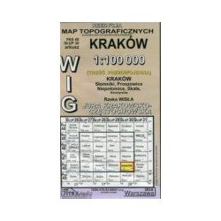 Kraków - mapa WIG skala 1:100 000