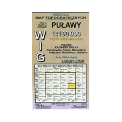 Puławy - mapa WIG skala 1:100 000