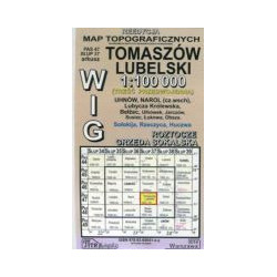 Tomaszów Lubelski - mapa WIG skala 1:100 000