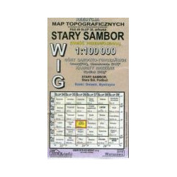 Stary Sambor - mapa WIG skala 1:100 000