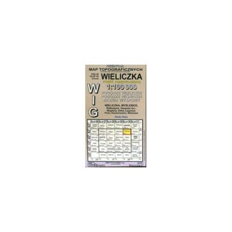 Wieliczka - mapa WIG skala 1:100 000