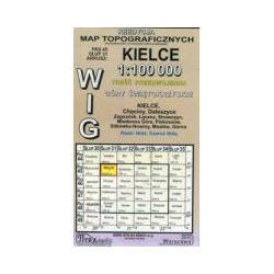 Kielce - mapa WIG skala 1:100 000