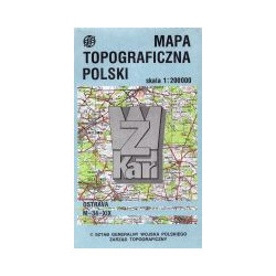 Mapa topograficzna Polski Ostrava M-34-XIX