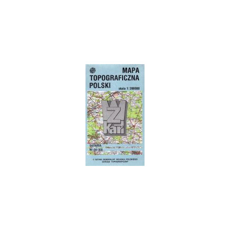 Mapa topograficzna Polski Ostrava M-34-XIX