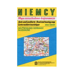 Niemcy. Mapa samochodowo-krajoznawcza.