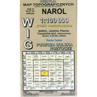 Narol - mapa WIG skala 1:100 00
