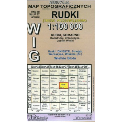 Rudki - mapa WIG skala 1:100 000