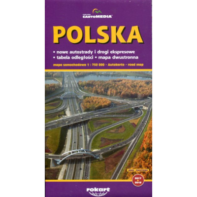 Polska - mapa samochodowa 1:750 000
