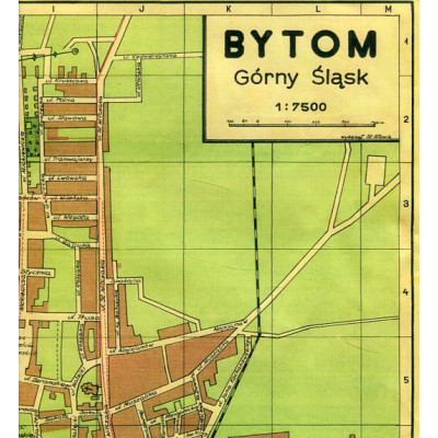 Bytom Górny Śląsk plan 1:7500