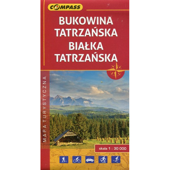 Bukowina Tatrzańska Białka Tatrzańska mapa turystyczna 1:30 000
