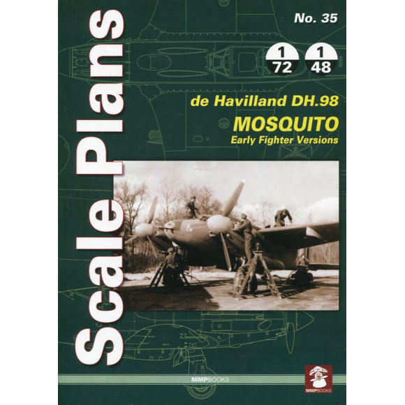 Scale Plans No. 35. De DH.98 Havilland Mosquito. Early Fighter Versions