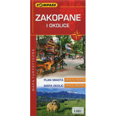 Zakopane i okolice. Mapa turystyczna