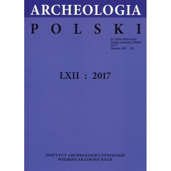 Archeologia Polski LXII: 2017