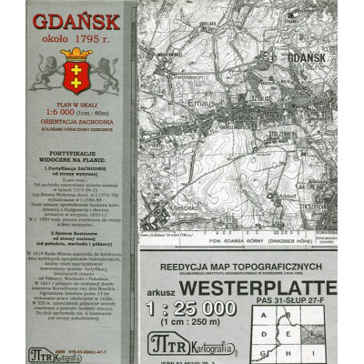 Gdańsk plus Westerplatte - mapa WIG