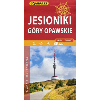 Jesioniki, Góry Opawskie - mapa turystyczna