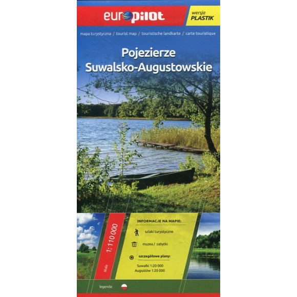 Pojezierze Suwalsko-Augustowskie mapa turystyczna 1:110 000