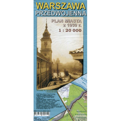 Warszawa przedwojenna Plan miasta z 1939r. 1:20 000