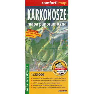 Karkonosze - mapa panoramiczna