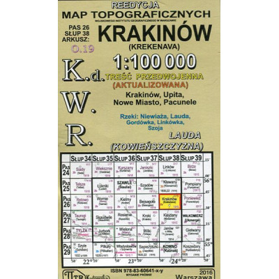 Krakinów - mapa WIG w skali 1:100 000
